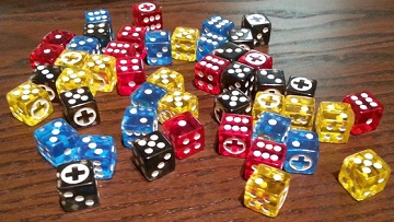 PandemicTheCureCloseupOfDiseaseDice