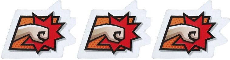 3 Attack Tokens Marvel United