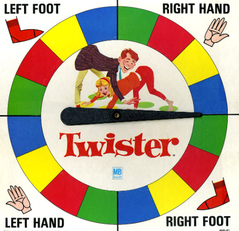 Twister board game Top 5 game from 1960s