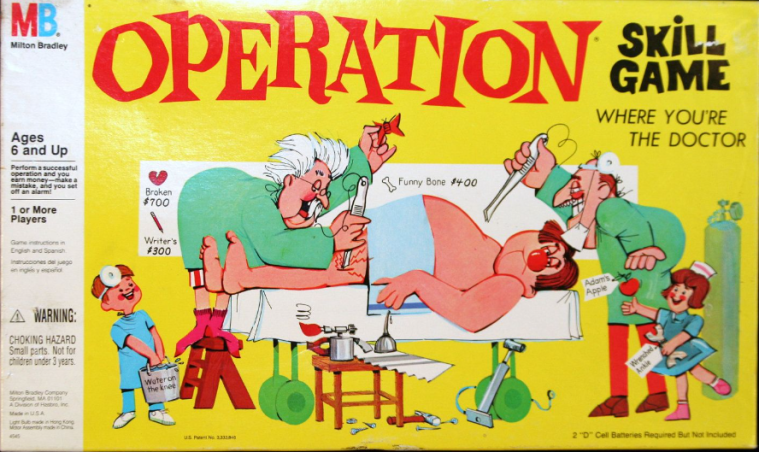 Operation board game Top 5 game from 1960s