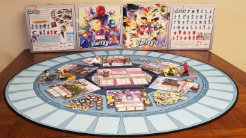 Marvel United Tabletop Game Set Up