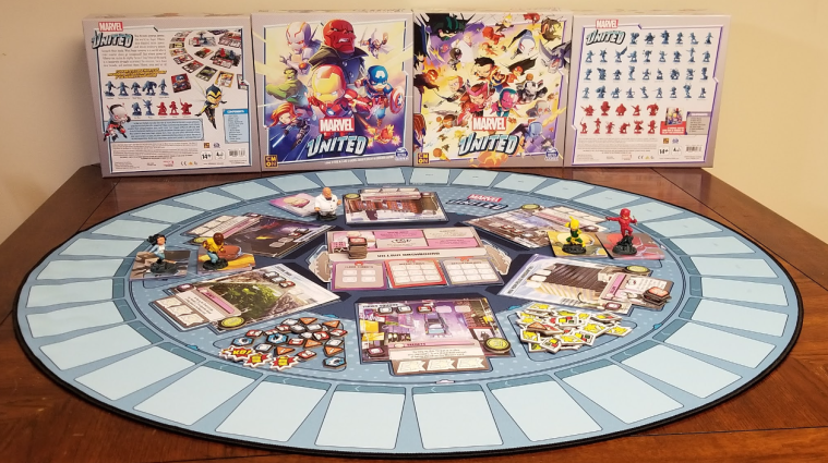 Marvel United Tabletop Game Set Up