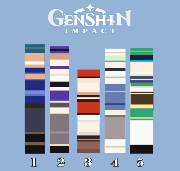 Genshin Impact Color Palette 01
