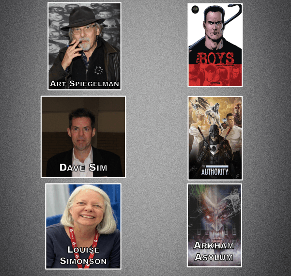 Comic Creators Matching Quiz 03